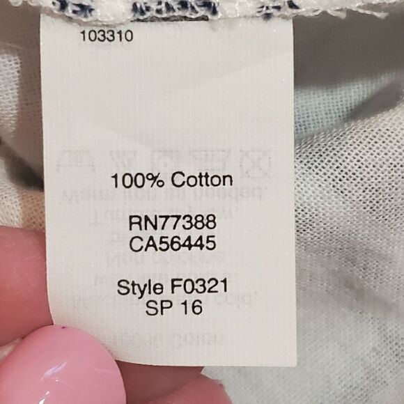 Madewell Blue and White Plaid Industry Button-Back Top, Size XXS - Picture 5 of 8